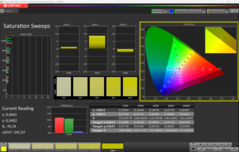 Sweep di saturazione CalMAN (dopo la calibrazione)