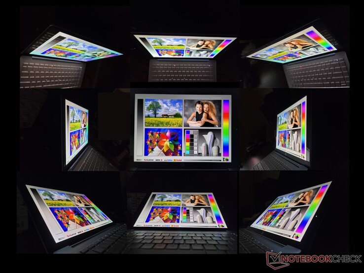 Ampi angoli di visione OLED. Gli angoli estremi producono un effetto arcobaleno unico per i pannelli OLED