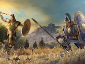 Un'immagine che mostra un duello tra due eroi in *A Total War Saga: Troy*.