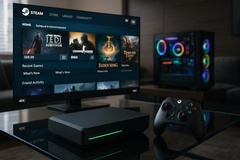 Secondo una fuga di notizie, la nuova Xbox di Microsoft potrebbe supportare gli store per PC come Steam e GOG. (Fonte: OpenAI)