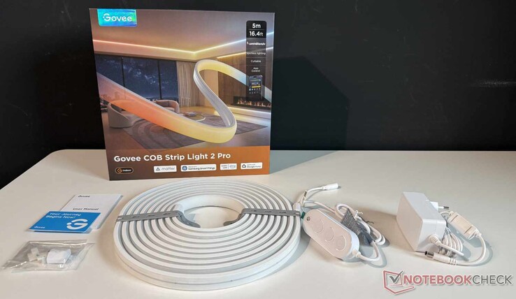 Cosa è incluso nella confezione della Govee COB Strip Light 2 Pro