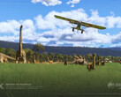Jurassic World in Flight Simulator 2024 di Microsoft (Fonte: Microsoft)