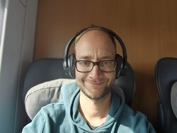 Selfie con il Samsung Galaxy Tab S9 in modalità verticale
