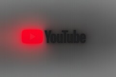 Logo di YouTube sfocato
