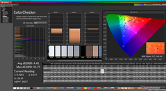 ColorChecker prima della calibrazione