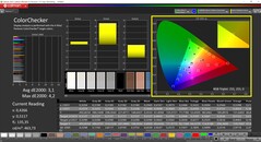 CalMAN ColorChecker (spazio colore di riferimento sRGB)