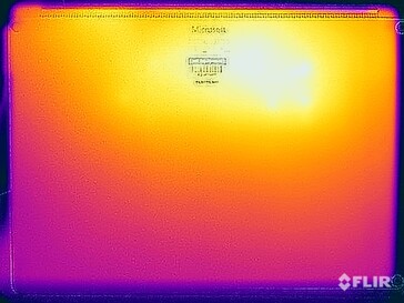 Test di sollecitazione della temperatura superficiale (in basso)