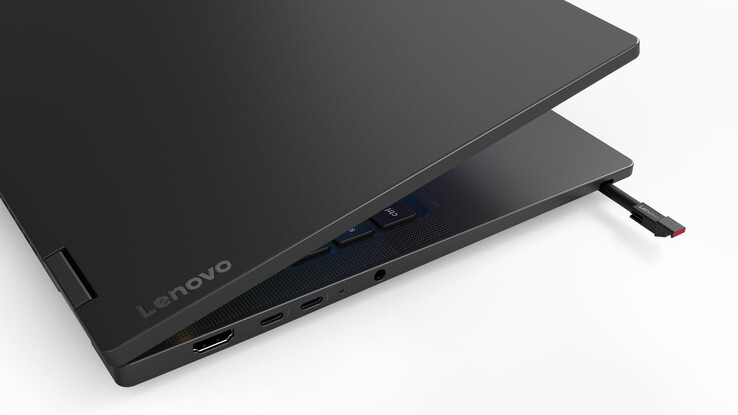 Il ThinkPad T14s 2-in-1 Gen 2 dispone anche di un portapenna integrato. La penna magnetica è venduta separatamente.