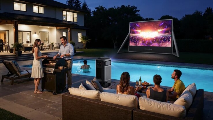 Il soundcore Nebula X1 Pro Mobile Theater (Fonte: Anker)