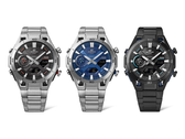 Da sinistra a destra: Casio Edifice ECB-2300D-1A, ECB-2300D-2A e ECB-2300DC-1A. (Fonte: Casio)