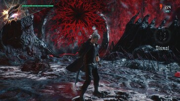 Nella foto: Uno screenshot del gameplay di Devil May Cry 5.