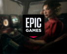 Entrambi i giochi gratuiti in arrivo per PC sono titoli polizieschi. Nella foto: uno screenshot modificato di Nobody Wans to Die con il logo Epic Games Store in alto.