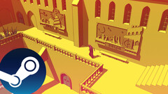 Una schermata del gioco Chants of Sennaar che mostra il suo stile artistico unico ispirato a Moebius. (Fonte: Steam - Modifica)