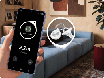 Visualizzazione bussola di Samsung SmartTag 3.