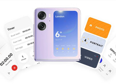 Il Galaxy Z Flip5 potrebbe seguire la strada dell'Oppo Find N2 Flip, nella foto. (Fonte: Oppo)