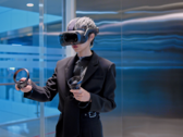 Il VIVE Focus 3. (Fonte: HTC)