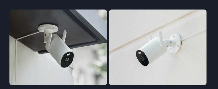 La Xiaomi Outdoor Camera AW300 può essere montata a parete o a soffitto. (Fonte: Xiaomi)