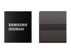 Die GDDR6W con 512 pin di I/O (Fonte immagine: Samsung)