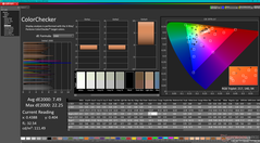 ColorChecker prima della calibrazione