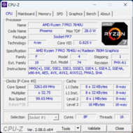 Pagina principale di CPU-Z