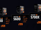Ryzen 5 5500 e Ryzen 5 5600 non riescono a battere i rivali Intel. (Fonte: AMD)