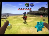 The Legend of Zelda: Ocarina of Time in esecuzione in modo nativo su un iPad. 