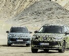 Prototipi della nuova Tiguan in camo digitale. (Fonte: Volkswagen)