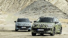 Prototipi della nuova Tiguan in camo digitale. (Fonte: Volkswagen)