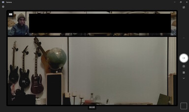 App fotocamera di Windows - l'immagine scura diventa rapidamente rumorosa