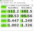 CrystalDiskMark 3 of the HDD