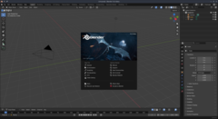 Vista di avvio di Blender 5 beta. (Fonte immagine: Blender)