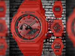 Da sinistra a destra (in senso orario), Casio GA-2100RRB-4A, DW-5600RRB-4, GA-110RRB-4A e DW-6900RRB-4. (Fonte immagine: @geesgshock su Instagram)