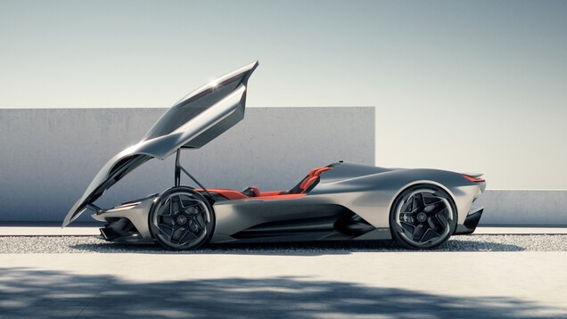 La Corvette CX presenta il tettuccio apribile in avanti in stile jet da combattimento (Fonte: GM)