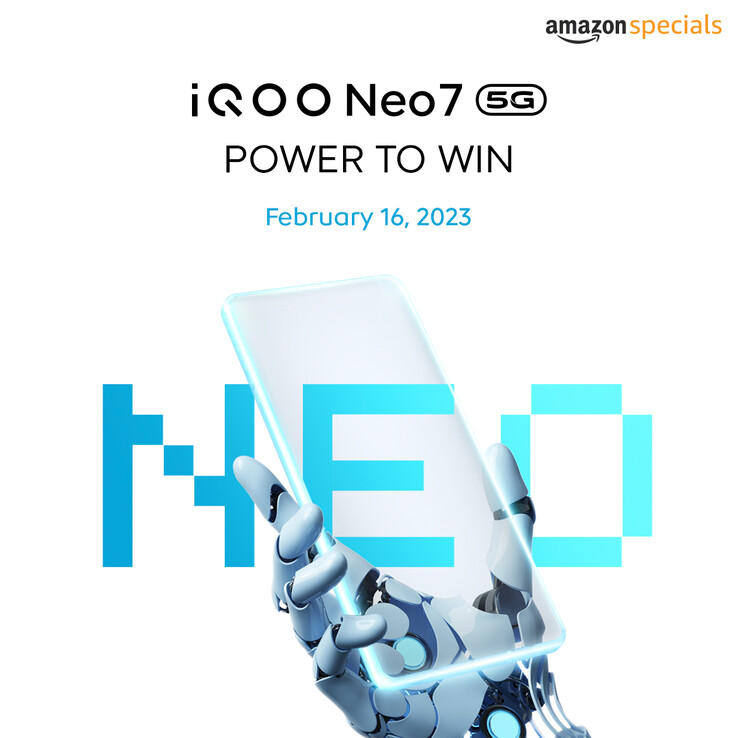 Il Neo7 ha una data di lancio in India. (Fonte: iQOO IN)