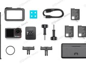 Il DJI Osmo Action 5 Pro sarà dotato di 3 batterie per sessioni di registrazione prolungate. (Fonte immagine: @Quadro_News via Twitter/X)