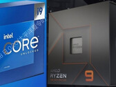 L'Intel Core i9-13900K e l'AMD Ryzen 9 7950X sono i migliori processori del momento. (Fonte immagine: Intel (VideoCardz)/AMD - modificato)