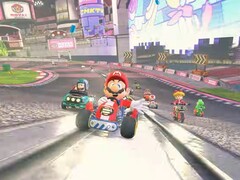 Mariokart World annunciato per il giorno di lancio di Switch! Nella foto: Trailer di gioco che mostra una pista di Mario Kart World (Fonte immagine: screenshot Nintendo Direct per Switch 2)