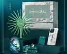 La confezione co-branded contiene cinque oggetti da collezione, tra cui spicca un supporto rotante in metallo che tiene il telefono tramite aggancio magnetico.