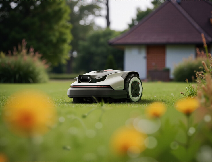 Il robot tosaerba Roborock RockNeo Q1. (Fonte: Roborock)