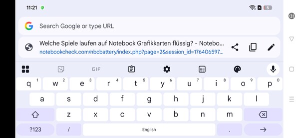 Paesaggio della tastiera