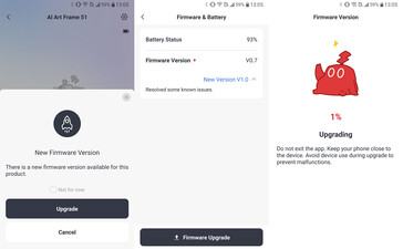 Aggiornamento del firmware.