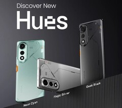 Tecno Pova Curve 5G è disponibile nei colori magic silver, neon cyan e geek black (Fonte: Tecno)