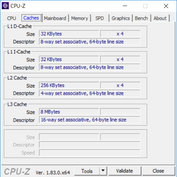 CPU-Z Cache