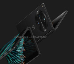 Il OnePlus Fold avrà il cursore degli avvisi, marchio di fabbrica dell'azienda. (Fonte: @OnLeaks & SmartPrix)