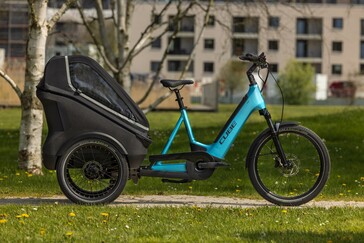 Cube Trike Family Hybrid e Cargo hanno un interasse ridotto rispetto ad altre cargo bike elettriche. (Fonte: Cube)