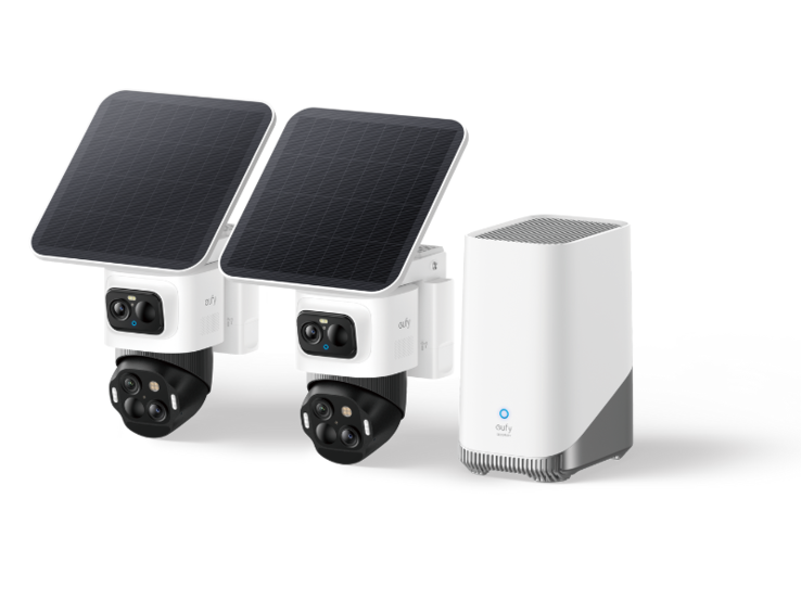 La telecamera di sicurezza Anker eufyCam S4 è disponibile in un pacchetto di due telecamere con HomeBase S380. (Fonte immagine: Anker)