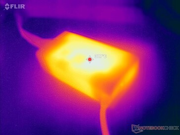 L'adattatore CA raggiunge oltre 38 C quando è sotto carico
