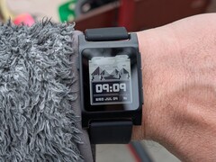 Smartwatch Pebble Core 2 Duo con l&#039;interfaccia Weather Land di Reno. (Fonte: blog di Eric Migicovsky)