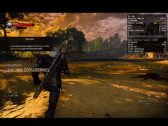 Il sito Witcher 3 gira su macOS 26 Tahoe tramite Crossover e Game Porting Toolkit 3.0 su un MacBook Pro M1 Max. (Fonte immagine: Blendlogic Tech su YouTube)