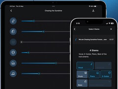 Gaudio Studio per smartphone può separare la musica in tracce vocali e strumenti individuali. (Fonte: Gaudio Lab)